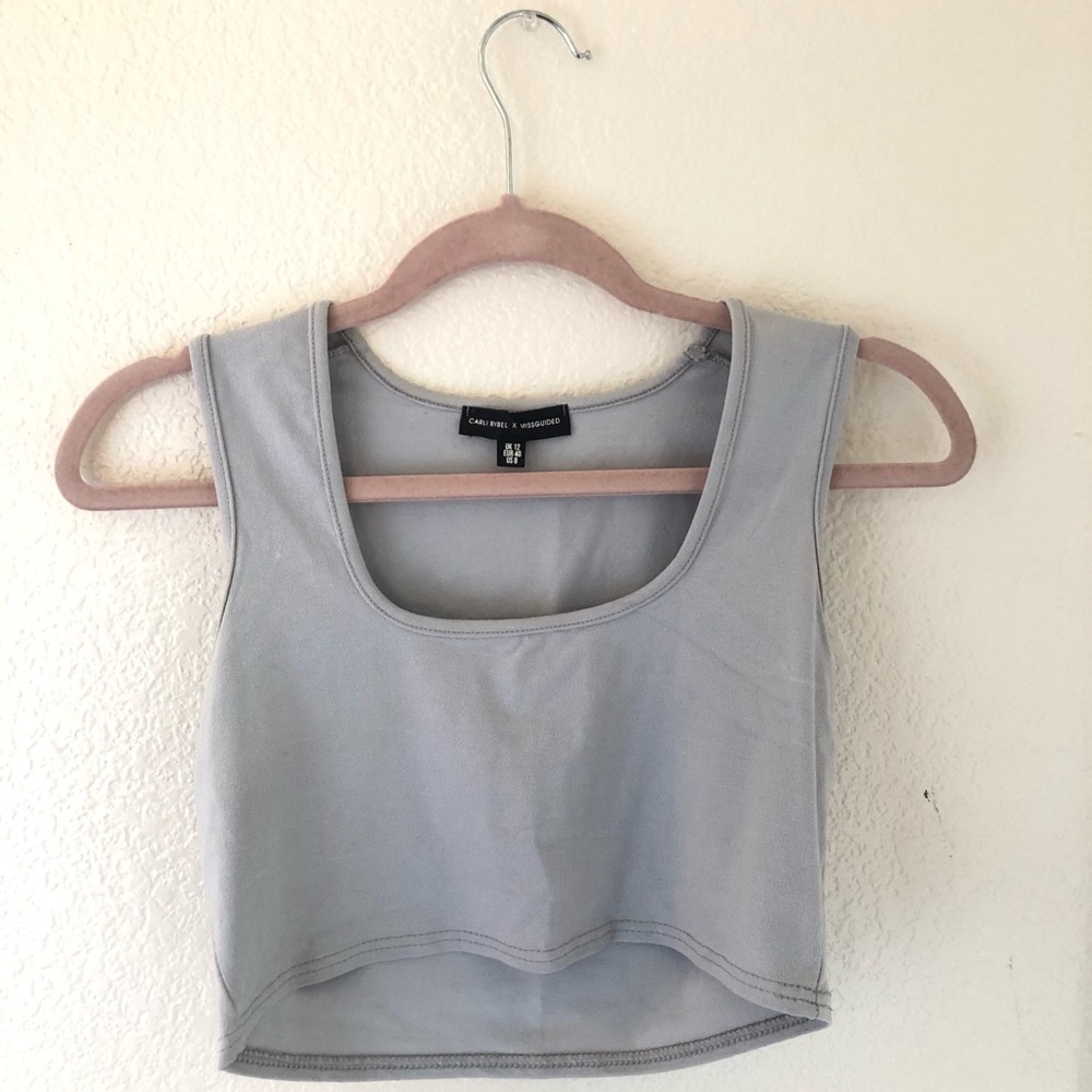 Misguided x Carli Bybel crop top